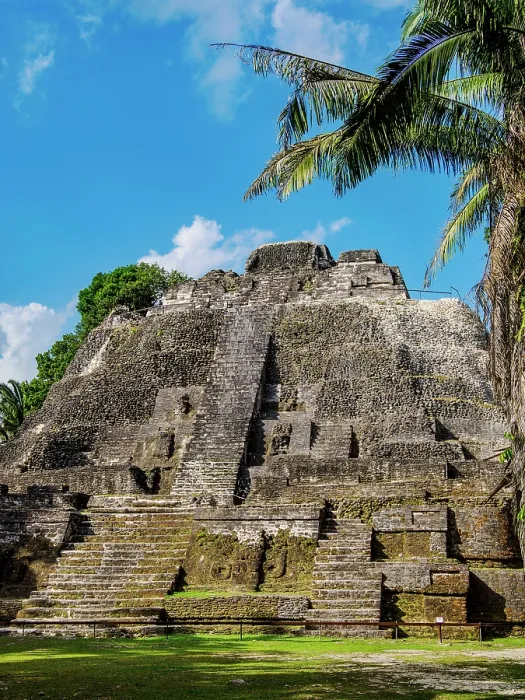 Framed Print : High Temple, Lamanai Archaeological Reserve, Orange Walk District, Belize