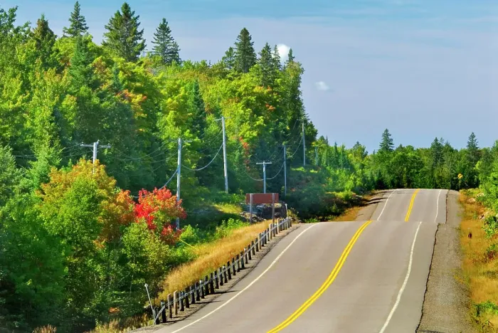 Framed Print : Highway 60 in Algonquin Provincial Park, Ontario, Canada