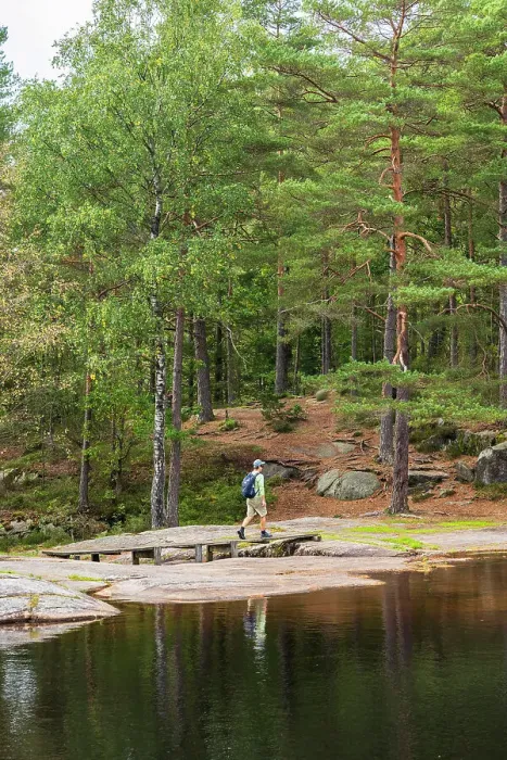Framed Print : Hiker in Vattlefjall Nature Reserve, Sweden Framed Print : Hiker in Vattlefjall Nature Reserve, Sweden