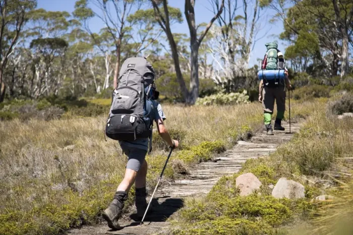 Framed Print : Hiking the Overland Track Framed Print : Hiking the Overland Track