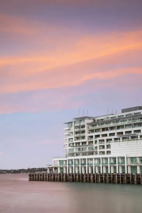 Framed Print : Hilton Hotel on Princes Wharf, Auckland, North Island, New Zealand