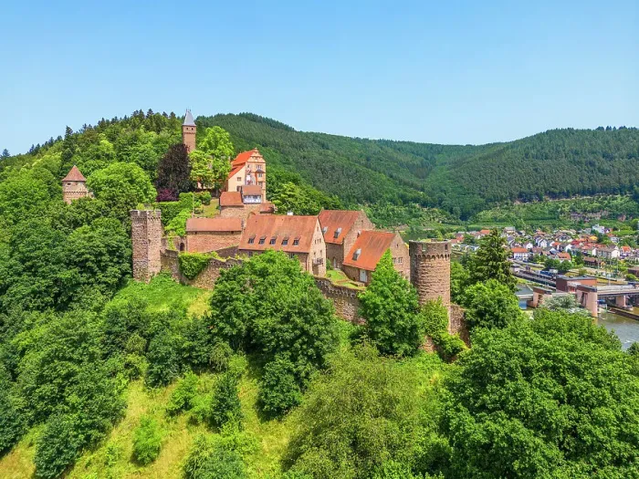 Framed Print : Hirschhorn castle, Hirschhorn (Neckar), Neckar, Hesse, Germany Framed Print : Hirschhorn castle, Hirschhorn (Neckar), Neckar, Hesse, Germany