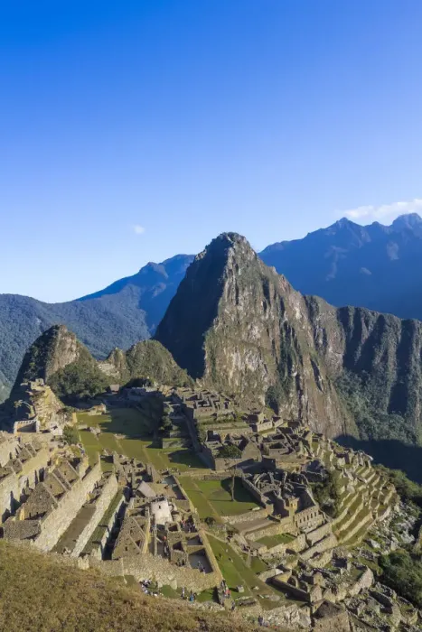 Framed Print : Historic ancient Incan Machu Picchu on mountain in Andes, Cuzco Region, Peru Framed Print : Historic ancient Incan Machu Picchu on mountain in Andes, Cuzco Region, Peru