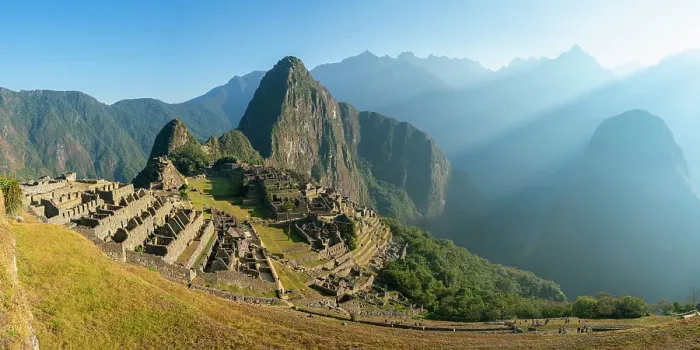 Framed Print : Historic ancient Lost city of the Incas, Machu Picchu on mountain in Andes, Cuzco Region, Peru Framed Print : Historic ancient Lost city of the Incas, Machu Picchu on mountain in Andes, Cuzco Region, Peru