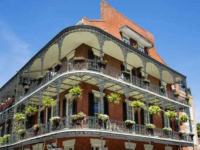 Framed Print : Historic Architecture in Royal Street, French Quarter, New Orleans, Louisiana, USA