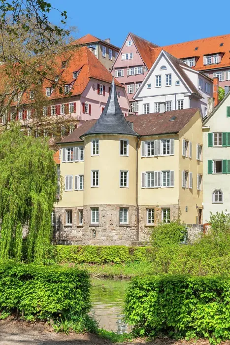 Framed Print : Historic cenre with Holderlinturm tower on Neckar River, Tubingen, Baden Wurttemberg, Germany Framed Print : Historic cenre with Holderlinturm tower on Neckar River, Tubingen, Baden Wurttemberg, Germany
