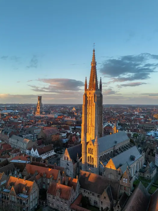 Framed Print : Historic centre and Church of Our Lady, Bruges, Western Flanders, Belgium, Europe Framed Print : Historic centre and Church of Our Lady, Bruges, Western Flanders, Belgium, Europe