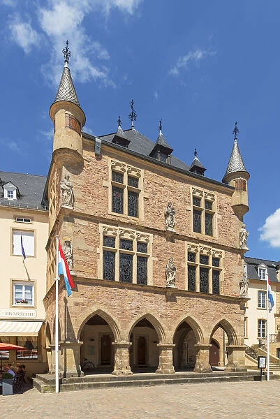 Historic court house Denzelt at Echternach, Kanton Echternach, Luxembourg