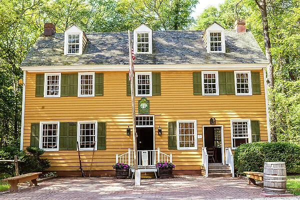 The Historic Dennisville Inn built in the Colonial Willaimsburg style located at Cold Spring Historic Village in Cape May, New Jersey