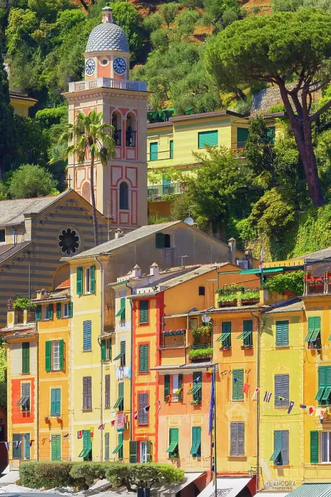 Framed Print : Historic district, Portofino, Liguria, Italy Framed Print : Historic district, Portofino, Liguria, Italy