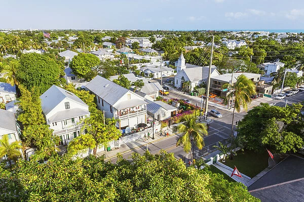 Historic district, top view, Key West, Florida, USA