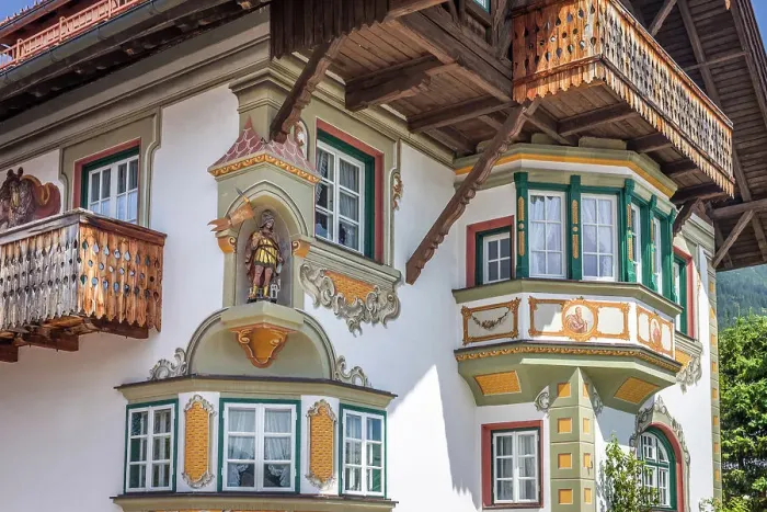 Framed Print : Historic farm in Seefeld in Tirol, Tyrol, Austria Framed Print : Historic farm in Seefeld in Tirol, Tyrol, Austria