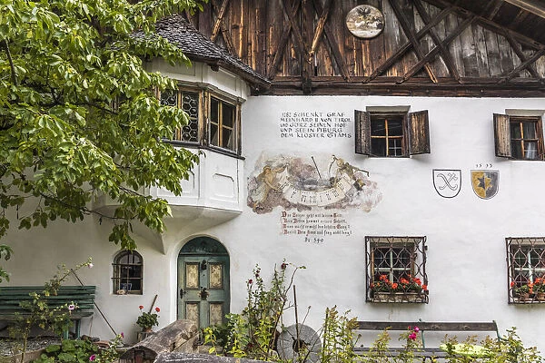 Historic farmhouse in Piburg in the Oetz valley, Tyrol, Austria