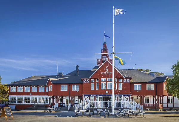 Historic hotel Seglarhotell on Sandhamn Island, Stockholm County, Sweden