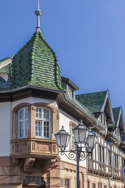 Historic house on the market square of Bad Homburg vor der Haohe, Taunus, Hesse, Germany