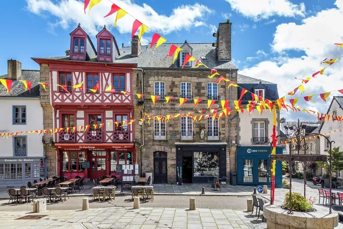 Framed Print : Historic houses on Rue des Vierges in the old town of Josselin, Morbihan, Brittany, France Framed Print : Historic houses on Rue des Vierges in the old town of Josselin, Morbihan, Brittany, France