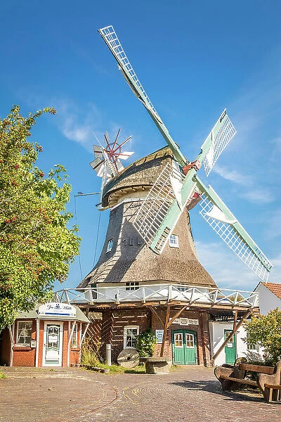 Historic island mill Norderney from 1862, East Frisian Islands, East Frisia, Lower Saxony, Germany