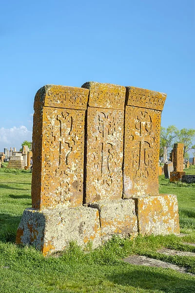 Historic Khachars at Noratus Cemetery, Noraduz (Noratus), Gegharkunik Province, Armenia