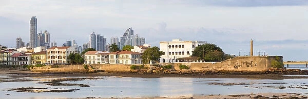 Historic and modern city skyline, Panama City, Panama, Central America