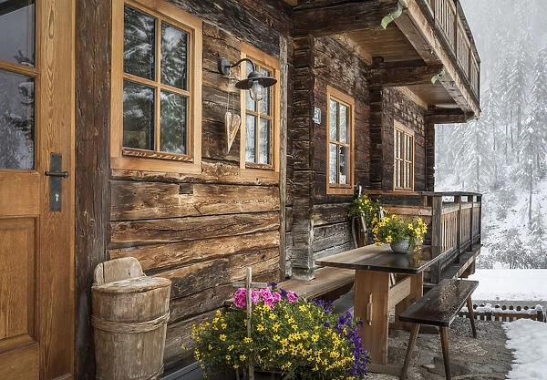 Historic mountain farm in Kalkstein, Innervillgraten, Villgraten valley, East Tyrol, Austria