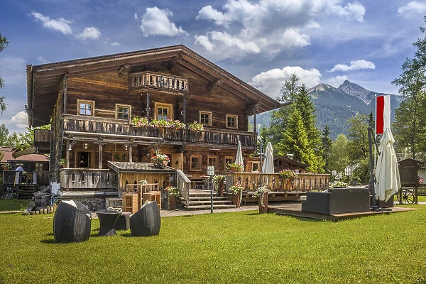 Historic mountain inn near Seefeld in Tirol, Tyrol, Austria