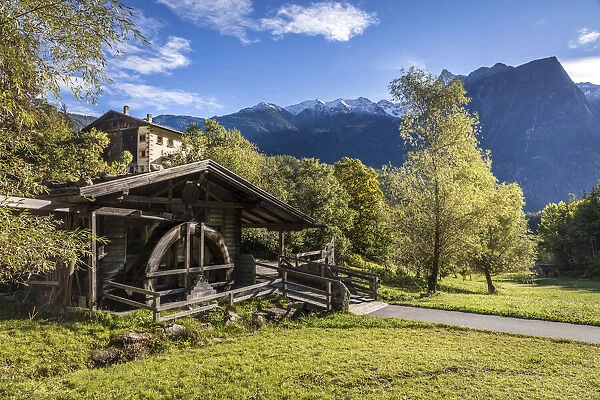 Historic mill near Piburg in the Oetz valley, Tyrol, Austria