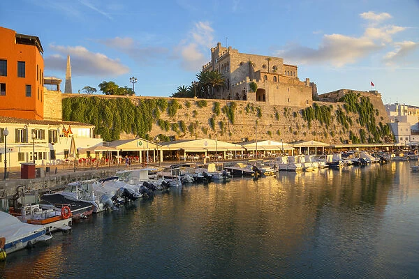Historic old harbor, Ciutadella, Menorca, Balearic Islands, Spain, Europe