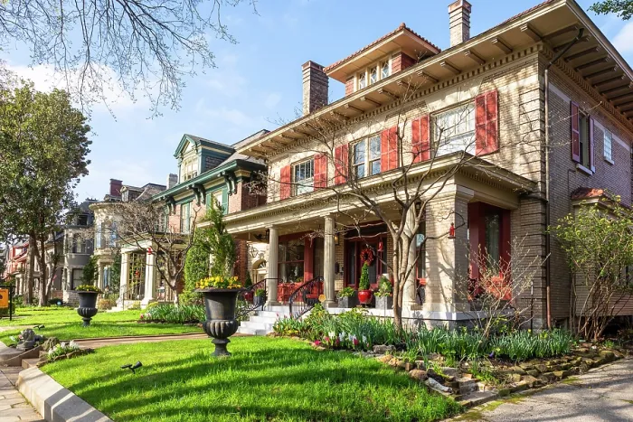 Framed Print : Historic Old Louisville Neighborhood, Louisville, Kentucky, USA, North America