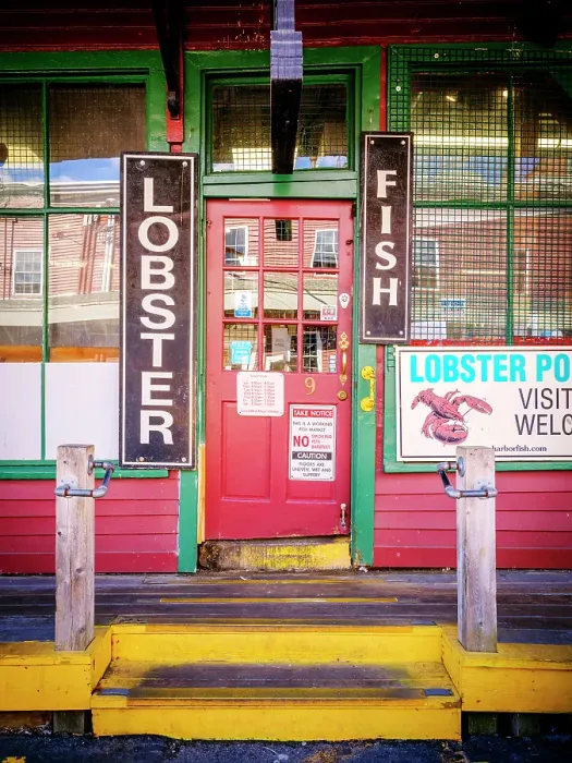 Framed Print : Historic Old Port and Fish Market Portland Maine, New England, USA Framed Print : Historic Old Port and Fish Market Portland Maine, New England, USA