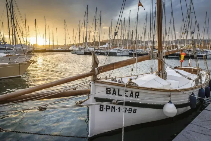 Framed Print : Historic sailing boat in the port of Palma de Mallorca, Mallorca, Spain Framed Print : Historic sailing boat in the port of Palma de Mallorca, Mallorca, Spain