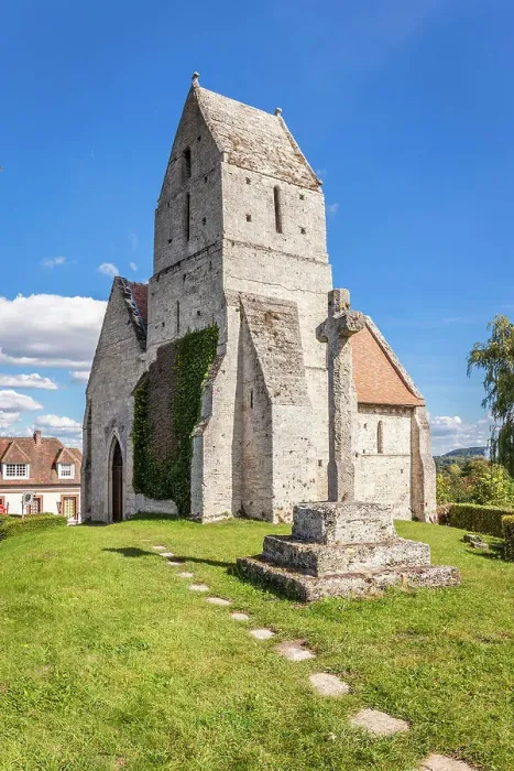 Framed Print : Historic Saint-Martin de Criqueboeuf Church, Calvados, Normandy, France