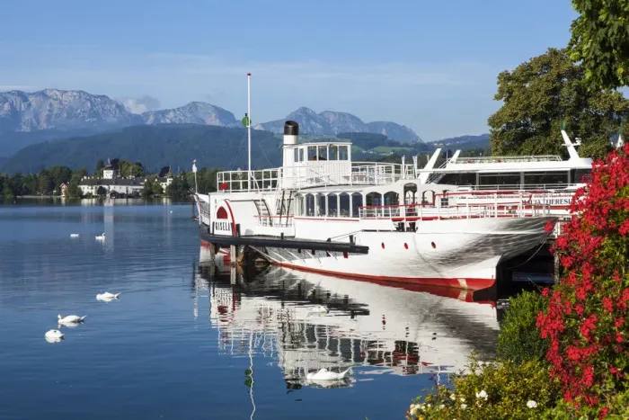 Framed Print : The historic steamship Gisela, Gmunden, Salzkammergut, Upper Austria, Austria Framed Print : The historic steamship Gisela, Gmunden, Salzkammergut, Upper Austria, Austria