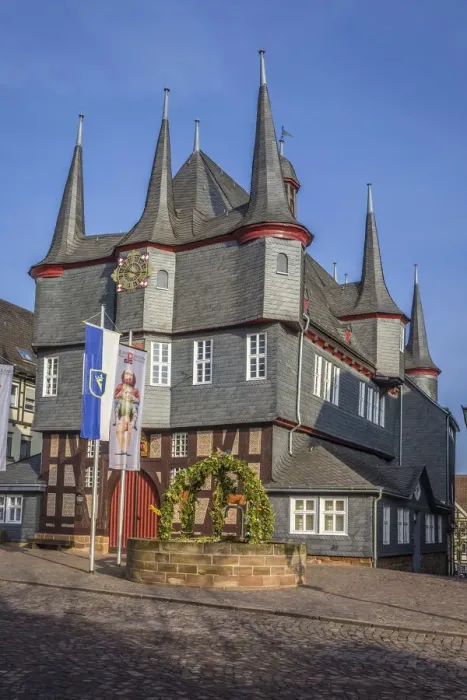 Framed Print : Historic town hall in Frankenberg (Eder), Hesse, Germany