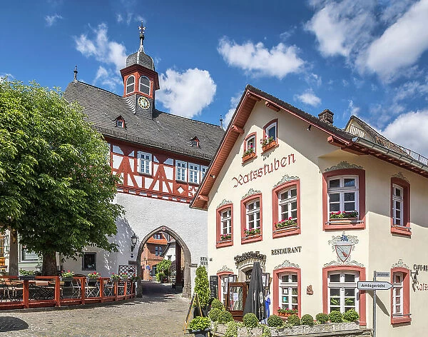 Historic town hall of Koenigstein, Taunus, Hesse, Germany