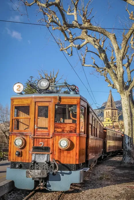 Framed Print : Historic train Soller Tram in Soller station, Mallorca, Balearic Islands, Spain Framed Print : Historic train Soller Tram in Soller station, Mallorca, Balearic Islands, Spain