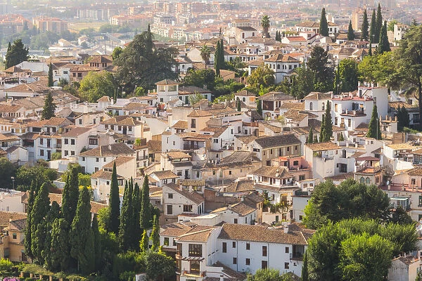 The historical Albaicin quarter, Granada, Andalusia, Spain