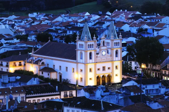 Framed Print : Historical center of Angra do Heroismo (UNESCO World Heritage Site) with the Motherchurch Framed Print : Historical center of Angra do Heroismo (UNESCO World Heritage Site) with the Motherchurch