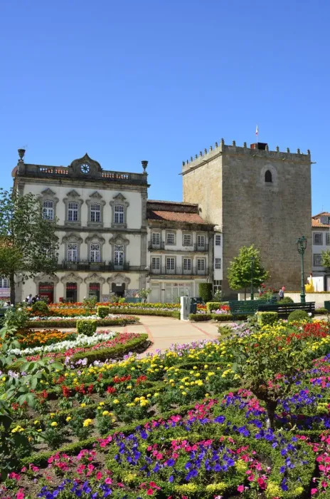Framed Print : The historical centre of Barcelos with the medieval tower, dating back to the 15th Framed Print : The historical centre of Barcelos with the medieval tower, dating back to the 15th
