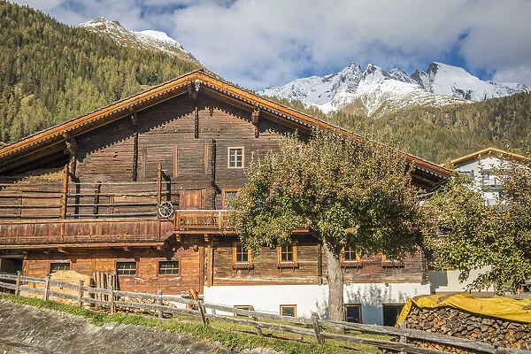 Historical farm in Obermauern, Virgen valley, East Tyrol, Austria