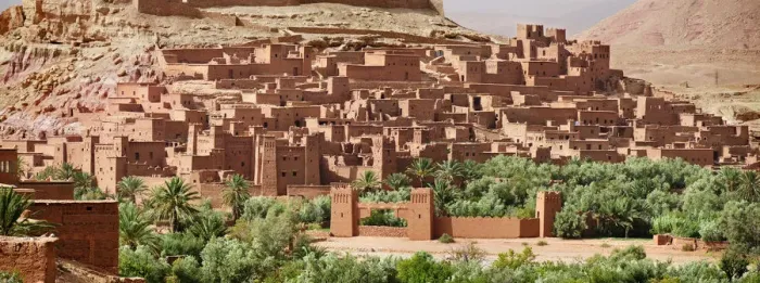 Framed Print : The historical fortified desert city (ksar) of Ait Benhaddou along the former caravan Framed Print : The historical fortified desert city (ksar) of Ait Benhaddou along the former caravan