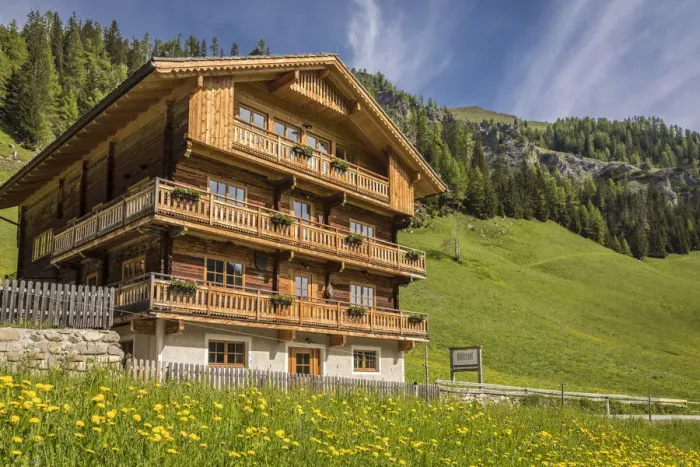 Framed Print : Historical mountain farm in Kalkstein, Innervillgraten, Villgratental, East Tyrol, Tyrol, Austria