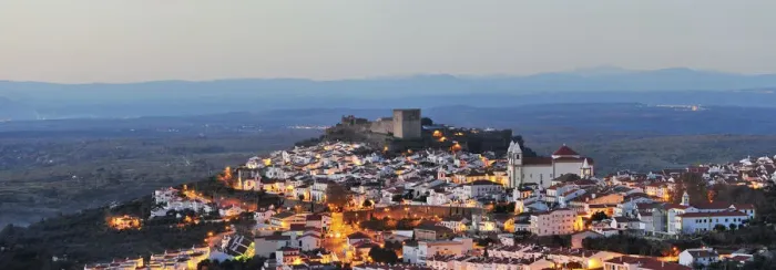Framed Print : The historical village of Castelo de Vide at twilight. Alentejo, Portugal Framed Print : The historical village of Castelo de Vide at twilight. Alentejo, Portugal