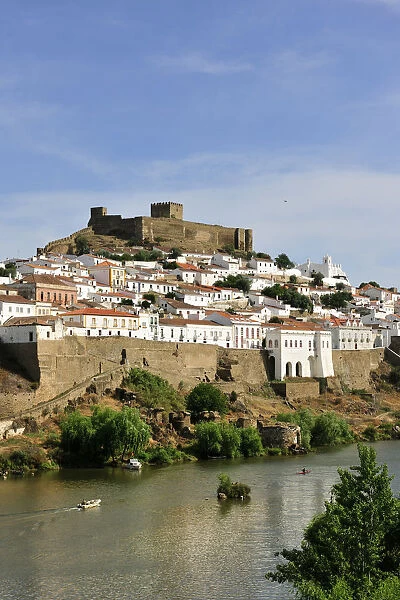 The historical village of Mertola, overlooking the Guadiana river
