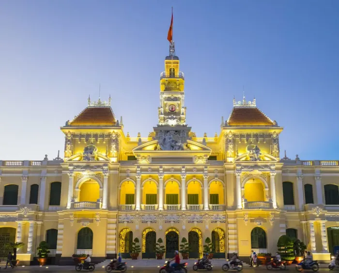 Framed Print : Ho Chi Minh City Hall (Ho Chi Minh City Peoples Committee) at dusk, Ho Chi Minh City Framed Print : Ho Chi Minh City Hall (Ho Chi Minh City Peoples Committee) at dusk, Ho Chi Minh City