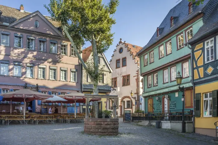Framed Print : Hochst Castle Square, Frankfurt, Hesse, Germany Framed Print : Hochst Castle Square, Frankfurt, Hesse, Germany