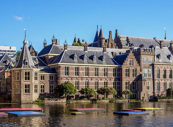 Hofvijver and Binnenhof, The Hague, South Holland, The Netherlands