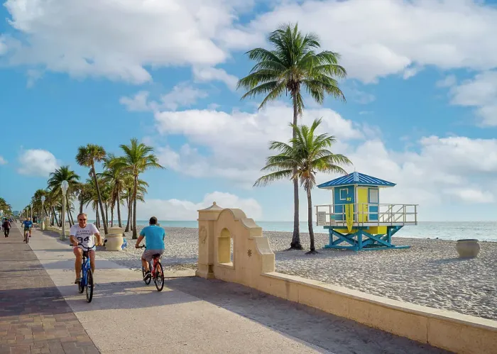 Framed Print : Hollywood Beach, Hollywood, South Florida, USA Framed Print : Hollywood Beach, Hollywood, South Florida, USA