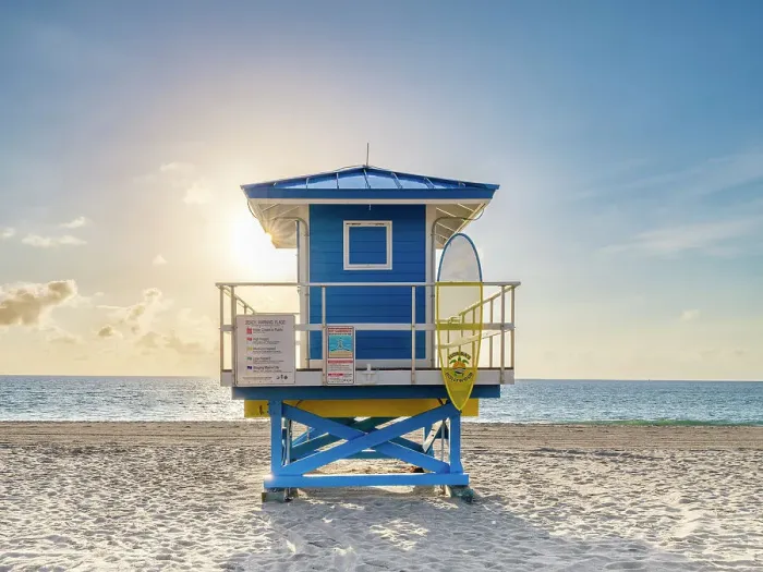 Framed Print : Hollywood Beach, North Miami, Miami, Broward, Florida, USA