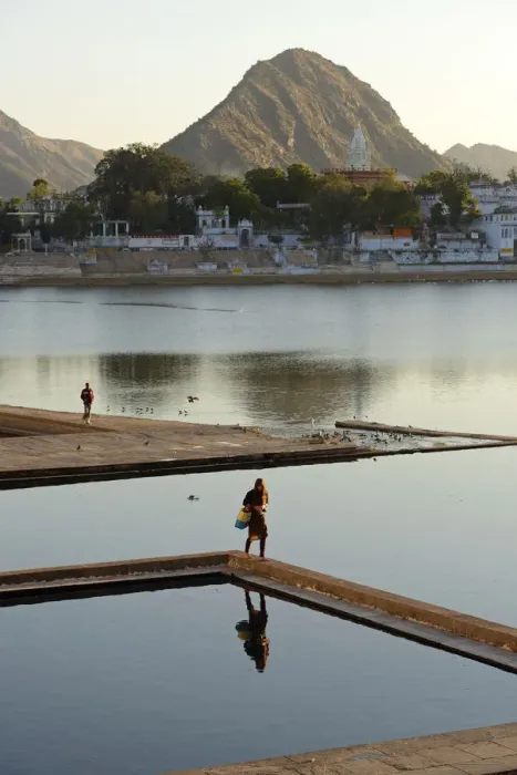 Framed Print : Holy bath, Pushkar Lake, Pushkar, India, Asia
