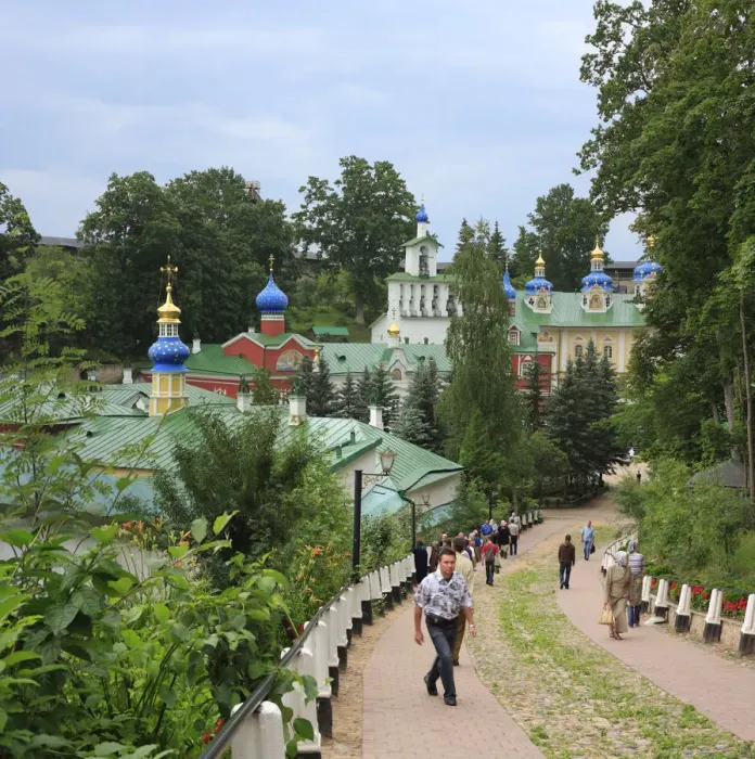 Framed Print : The Holy Dormition Pskovo-Pechersky (Pskov-Caves) monastery, Pskov, Pskov region, Russia